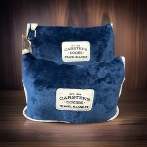 Carstens Blanket NEW Blue‎ Size Large 50"×60" For Travel Cozy *LOT OF TWO* READ